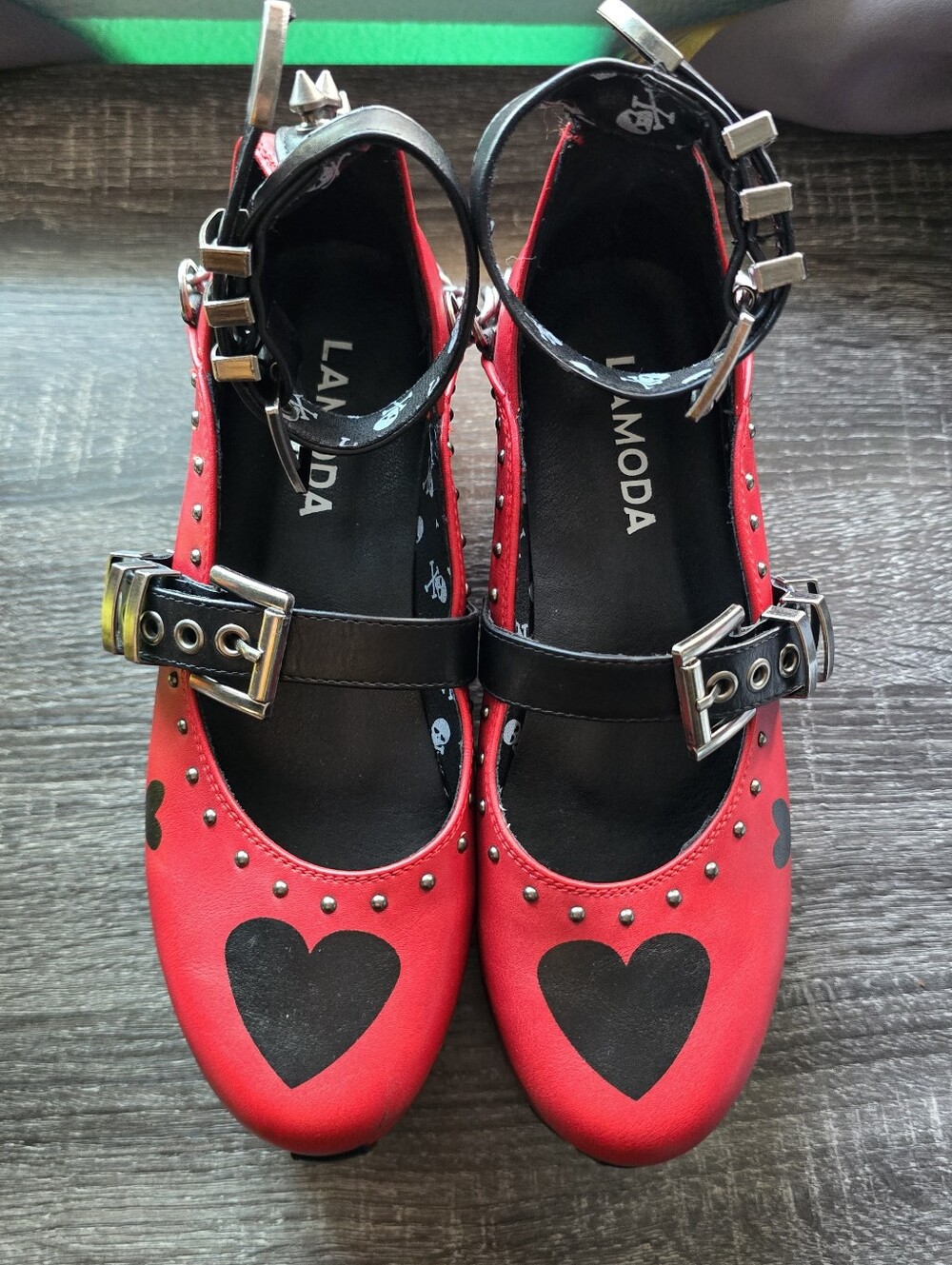 Lamoda Love Bleeds Platform Mary Janes